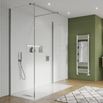 Crosswater Gallery 10 Walk In Shower Enclosure 10mm Panels with Multiple Configurations - Brushed Stainless Steel