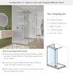 Crosswater Gallery 10 Walk In Shower Enclosure 10mm Panels with Multiple Configurations - Polished Stainless Steel