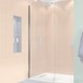 Crosswater Gallery 10 Wall Profile with Seal (2000mm) - Polished Stainless Steel