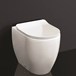 Crosswater Glide II Back to Wall Rimless Matt White Toilet & Soft Close Seat - 510mm Projection