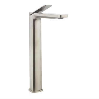 Crosswater Glide II Tall Basin Mixer Tap - Brushed Stainless Steel Effect