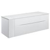 Crosswater Glide II 1200mm Wall Mounted Drawer Unit with Link Unit & Carrara Marble Effect Worktop