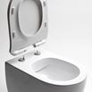 Crosswater Glide II Wall Hung Rimless Matt White Toilet & Soft Close Seat - 460mm Projection