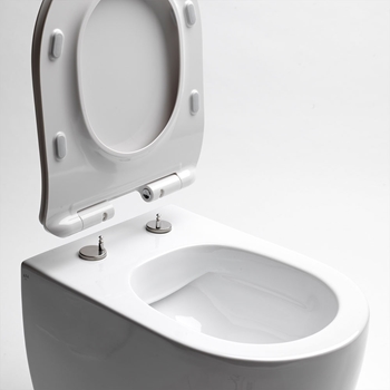 Crosswater Glide II Back to Wall Rimless Gloss White Toilet & Soft Close Seat