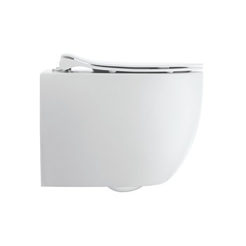 Crosswater Glide II Rimless Wall Hung Gloss White Toilet & Soft Close Seat