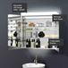 Crosswater Image Illuminated Mirror Cabinet with Shaver Socket & Colour Change LED's - 700 x 700mm