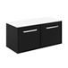 Crosswater Infinity Double Wall Mounted Drawer Unit with Worktop - 1000mm