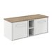 Crosswater Infinity Double Wall Mounted Drawer Unit and Base Unit with Worktop - 1200mm