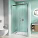 Crosswater Infinity 8mm Easy Clean 2m Tall Soft Close Single Sliding Shower Door & Optional Side Panel
