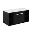 Crosswater Infinity Single Wall Mounted Drawer Unit and Double Base Unit with Worktop - 900mm