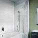Crosswater Kai 6 6mm Easy Clean Single Panel Bath Screen - 1500 x 900mm