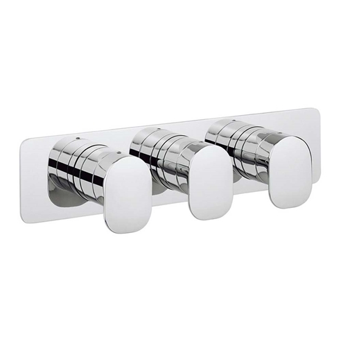 Crosswater KH Zero 2 Concealed Thermostatic Shower Valve with 3 Way Diverter