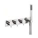 Crosswater Kai Lever Concealed Thermostatic Shower Valve with 3 Way Diverter & Shower Kit