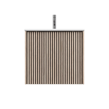 Crosswater Limit 500mm Wall Hung Single Slatted Drawer Vanity Unit & Basin Options