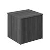 Crosswater Limit 500mm Wall Hung Single Slatted Drawer Vanity Unit & Steelwood Countertop - Steelwood & Anthracite