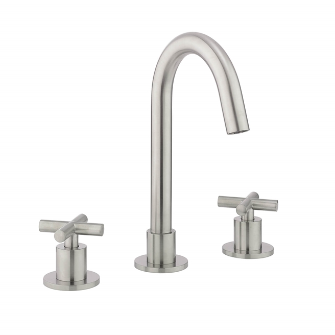 Crosswater MPRO 3 Hole Basin Mixer Tap with Crosshead Handles