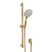 Crosswater MPRO Sliding Rail Shower Kit with Multi-Function Shower Handset - Brushed Brass