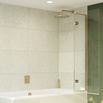 Crosswater Optix 10 Bath Screen with Inline Panel - Brushed Brass - 1500 x 900mm