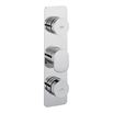 Crosswater Dial Pier Concealed Thermostatic 2 Outlet Shower Valve - Portrait