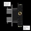 Crosswater Atoll/Glide II 3 Outlet Concealed Thermostatic Shower Valve - Crossbox Technology