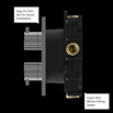 Crosswater Verge Thermostatic 1 Outlet Shower Valve - Crossbox Technology - Brushed Brass