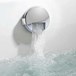 Crosswater Slimline Overflow Bath Filler with Click Clack Waste