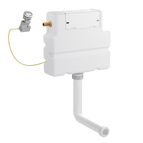 Crosswater Slimline Concealed WC Cistern & Dual Flush Button