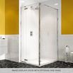 Crosswater Svelte 8mm Easy Clean 2m Tall Hinged Shower Door & Optional Side Panel