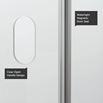 Crosswater Svelte 8mm Easy Clean Frameless Hinged Shower Door & Optional Side Panel