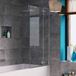 Crosswater Svelte 8mm Easy Clean Single Bath Screen - 1500 x 900mm