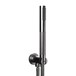 Crosswater Union Shower Handset with Wall Outlet and Hose - Brushed Black Chrome