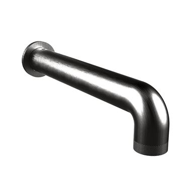Crosswater Union Wall Mounted Bath Spout - Brushed Black Chrome