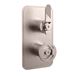 Crosswater Union 1 Outlet Concealed Thermostatic Shower Valve with Lever & Wheel - Brushed Nickel