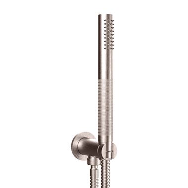 Crosswater Union Shower Handset with Wall Outlet and Hose - Brushed Nickel