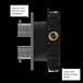 Crosswater MPRO Push 3 Outlet Concealed Valve - Crossbox Technology - Matt Black