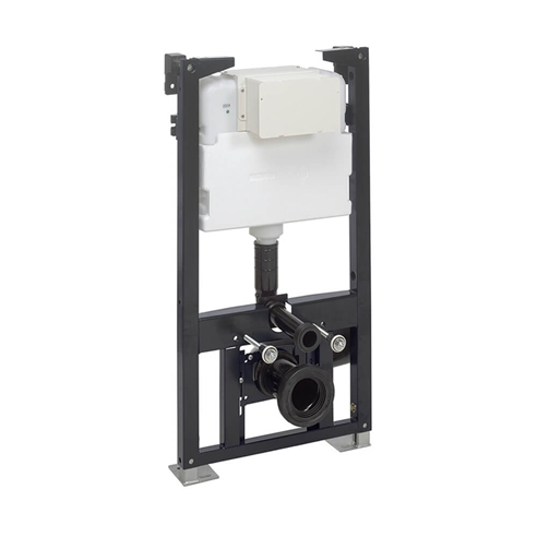 WRAS Approved Crosswater Wall Hung 980mm Height Support Frame with Dual Flush Cistern