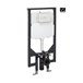 Crosswater Wall Hung Ultra Slim 1140mm Height Support Frame with Dual Flush Cistern