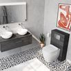 Crosswater Back To Wall Toilet Furniture Unit - Steelwood