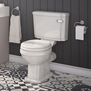 Butler & Rose Darcy Traditional Close Coupled Toilet (Excluding Seat) - 700mm Projection