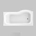 Drench 1700 P Shape Lucite® Shower Bath & Optional Panel