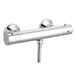 Drench Round ABS Thermostatic Bar Valve - Bottom Outlet