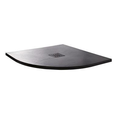 Drench Anthracite Slate Effect Quadrant Shower Tray-800x800mm & 900x900mm