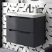 Ava 800mm Wall Hung Vanity Unit & Basin - Anthracite