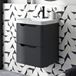 Ava 500mm Wall Hung Vanity Unit & Basin - Anthracite