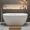 Carys Acrylic White Freestanding Bath -  1415 x 745mm
