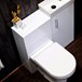 Drench Gloss White Mini Style Toilet Unit