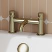 Core Deck Mounted Bath Filler - Brushed Brass