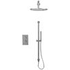 Core Concealed Thermostatic Valve, Fixed Head & Shower Rail Kit - Chrome