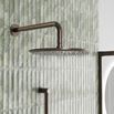 Core Concealed Thermostatic Valve, Fixed Head & Shower Rail Kit - Brushed Bronze