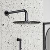 Core Concealed Thermostatic Valve, Fixed Head & Shower Rail Kit - Gunmetal